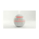 Esmo Home Store Ultrasonik Hava Nemlendirici ve Aroma Difüzörü - 3 Farklı Renk Seçeneği (Beyaz, Açık ve Koyu Ahşap) - Küre Tasarım Buhar Makinesi, LED Işıklı ve Sessiz Oda Kokusu Yayıcı (Usb) (Beyaz) - Option-1