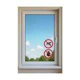 Esmo Home Tek Kanat Pratik Sineklik, 0.75 m x 1.25 m Tül, Kapı & Pencere Uyumlu, 4 M Yapıştırma Bantlı (2 Adet) - Option-1 - 11-Kırmızı