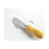 Esmo Home Terayağ Bal Çikolata Bıçağı, 6 Lı Ahşap Saplı Kahvaltı Spatulası - Kestane Akaju - Option-1