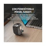 Esmo Home Tiivoo-2 Fm Radyolu Taşınabilir Bluetooth Hoparlör, Piksel Sanatı, Retro, Küçük, Sevimli, Kablosuz, Vintage Dekor, Parti, Ofis, Çalışma Masası, Ev, Yatak Odası, Mutfak Için Uygundur - Option-1