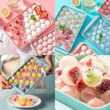 Esmo Home Tineke Küre Buz Kalıbı, 33 Hazneli, Yuvarlak, Kapaklı, Kokteyl Sunumu Için - Option-1 - 001-Renkli