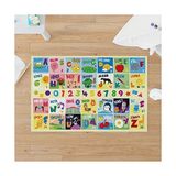 Esmo Home Türkçe Kelime Öğretici Oyun Matı - Bebek Oyun Halısı - 1BW-Beyaz - 0,60 x 19 x 29 cm