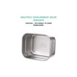 Esmo Home Vagonlife Bento 1000ML Lunchbox Tek Katlı 5 Bölmeli Çelik Sefer Tası Yemek Kutusu (Mor) - Kestane Akaju - Option-1
