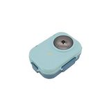 Esmo Home Vagonlife Bento 1100ML Lunchbox Tek Katlı Çelik Sefer Tası Kaseli Yemek Kutusu (Turkuaz) - Kestane Akaju - Option-1