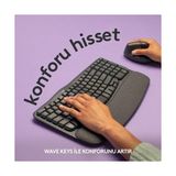 Esmo Home Wave Keys Kablosuz Klavye, Siyah - Option-1 - 001-Renkli