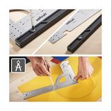 Esmo Home Wolfcraft Evrensel Açı 5206000 | Açı Ölçer, 500 mm Kenar Uzunluğu, Hassas Işaretleme ve Çizim Için, 90° Durdurma Açısı ve Çıkarılabilir Açılı Ray - Option-1