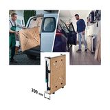 Esmo Home Wolfcraft I Master Work 1600 I 6909000 I Iş Tezgahı I Atölye ve Şantiye Için Mobil Katlanabilir Çalışma Masası I Yüksekliği Ayarlanabilir Ayak I Matkap Standı ile Kullanım I Ölçüler 1035 x 695 mm - Abanoz