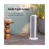 Esmo Home Xenon Smart Akıllı Turbo Fanlı Isıtıcı Iç Mekan Wi-Fi Isıtma Cihazı Çocuk Kilidi ve Devrilme Korumalı Mobil Uygulama Denetimli Ultra Sessiz Ptc Seramik Space Heater (2000W) X7440 - 0 - Siyah