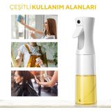 Esmo Home Xesha Cam Sprey Yağdanlık, Akıtma Damlatma Yapmaz, Limon, Sirke, Yağ Püskürtücü 225 ml Airfryer Kızartma Izgara Salata Için Yağlık 1 Adet. (Siyah)