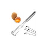 Esmo Home Yeni Nesil Ayarlanabilir Paslanmaz Çelik Metal Boncuk Top Uçlu Yumurta Çırpıcı Sos Karıştırıcı - Ahşap - Beyaz