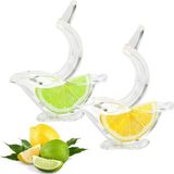 Esmo Home Yenigeldi Şeffaf Akrilik Kuş Limon Dilimi Sıkacağı Çay Salata Ihlamur Vs. Için Limon Sıkacak Lemon Squeezer, - 1BW-Beyaz