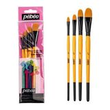 Esmo Pebeo 4'lü Kedi Dili Fırça Seti (1/4,3/8,1/2,5/8) Set-11