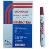 Esmo Snowman Kırmızı Tahta Kalemi - Renkli