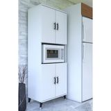 ESMOPA MOBİLYA Çok Amaçlı Fırın, Kiler, Banyo, Balkon Dolap Büyük Boy Fırın Kabini - Beyaz