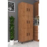 ESMOPA MOBİLYA Çok Amaçlı Kiler, Mutfak, Banyo, Balkon, Ayakkabılık Dolabı - Ceviz