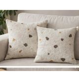 Esna home yastık & kırlent kılıfı. 2 li set 45 45 boyutunda yumuşak dokulu puffy kumaş şık modern tarzda kılıflar.
