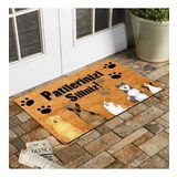Esnature Köpek Desenli Patilerinizi Silin Yazılı Kapı Önü Paspası 45x70 Cm