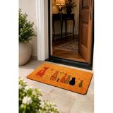 Esnature Sevimli Kediler Kapı Önü Paspası 45X70 Cm