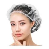 Esnature Tek Kullanımlık Şeffaf Naylon Duş Bonesi Unisex Su Geçirmez Dayanıklı 50 Adet