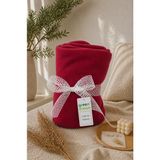 Esnature Wellsoft Peluş Polar Tüylenmez Dört Mevsim Tek Kişilik Kafe Televizyon Battaniyesi 140X190 cm - Kırmızı