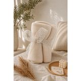 Esnature Wellsoft Peluş Polar Tüylenmez Dört Mevsim Tek Kişilik Kafe Televizyon Battaniyesi 140X190 cm - Krem
