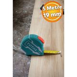 Esnek Metal Şerit Metre 5 M, Sarı, Düğmeli, Bükülebilir, Dayanıklı - Seçenek 1