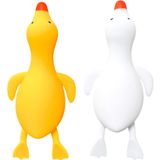 Esnek Stres Giderici Toplar (2'li Set) Ördek Sıkma Topu Squishy Fidget Oyuncakları Çocuklar ve Yetişkinler için | Anksiyete Giderici Hayvan Hamur Topları Erkek, Kız Çocuklar için | Yumuşacık Stres