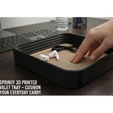 Esnek Tabanlı 3D Tasarım Masaüstü Düzenleyici Tepsi - Springy Valet Tray - Modern Organizer
