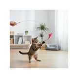 Esnek Telli Tüylü Kedi Oyun Oltası 90 Cm - Etkileşimli Eğlence Çubuğu
