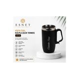 EsnetCollection Kişiye Özel İsim Yazılı Çelik Termos Kupa Bardak 280 ML – Siyah Paslanmaz Çelik Mug