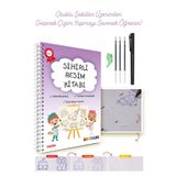 ESOKAL Eso Sihirli Resim Alıştırma Kitabı | Oluklu Sihirli Uçan Kalemli Eğitici Kitap (3-7 Yaş)