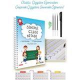 Esokal Sihirli Çizgi Alıştırma Kitabı - Oluklu Sihirli Uçan Kalemli Eğitici Kitap