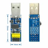 ESP-01 CH340 Usb Bağlantı Adaptörü Reset Butonlu Esp01 Esp8266 Esp-01s Wifi Modül Ayar Firmware