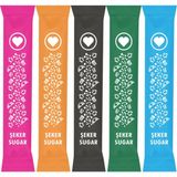Espak Ambalaj Stick Şeker Toz Şeker 2.5 gr Renkli 1000 Adet 2.5 kg