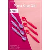 Espas Home 6'lı Mama Kaşığı Seti - Mor