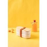 Espas Home Bambu Kapaklı Saklama Kabı / Lunch Box/1000 ml / 2'li Set