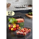 Espas Home Buzdolabı Dolapiçi Düzenleyici Organizer Kapaksız 3'lü Set