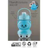 Espas Home espashome Labubu Suluk - 1000 ml Taşınabilir Kulplu, Pipetli, BPA’sız, Kilitli ve Sızdırmaz Kapak - Mavi