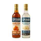Esperado 750 ml Şekersiz Karamel + 750 ml Beyaz Çikolata Aromalı Kahve Şurubu