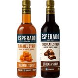 Esperado Karamel - Çikolata * Aromalı KAHVE ŞURUBU - Şekersiz 750 ml * 2 ADET - 700 ml - Cafe Crema