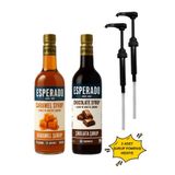 ESPERADO Şekersiz ( Sugar Free) - Karamel * Çikolata Aromalı Kahve Şurubu - 750 ml X 2 Ad.
