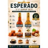ESPERADO ŞEKERSİZ -SUGAR FREE KARAMEL- FINDIK AROMALI KAHVE ŞURUBU 750 ML *2 ADET - BARİSTA SERİSİ