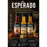 ESPERADO Şekersiz Sugar Free Vanilya-karamel-fındık Aromalı Kahve Şurubu 250 ml X 3 Adet