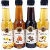 Esperado ŞEKERSİZ-SUGAR FREE - VANİLYA-KARAMEL-FINDIK*ÇİKOLATA AROMALI KAHVE ŞURUBU-4 LÜ SET- 250 MLX4 AD. - 1 lt