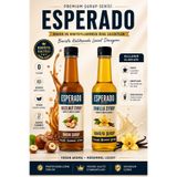 ESPERADO ŞEKERSİZ Vanilya * Fındık Aromalı Kahve & Kokteyl Şurubu 2 Li Set 250 ml