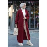 Esperar Bordo Renk Uzun Hırka