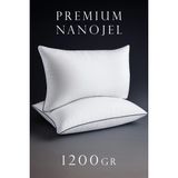 Esplendor 50X70CM Nano Jel Lüks Yastık 1200GR Anti-Alerjik Pamuklu Yastık Microfiber Ultra Dolgun Si