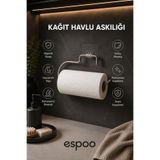 Espoo Design Yapışkanlı Kağıt Havluluk Krom Kağıt Havlu Askısı Tutacağı Metal Banyo Mutfak Havluluğu