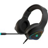Esports Gaming Kulaklık 3D Ses Gürültü Engelleyici Mikrofon Rgb 50MM Sürücü 2.1m Kablo - Siyah