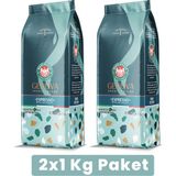 Espresso Genova Blend (ÇEKİRDEK VEYA ÖĞÜTÜLMÜŞ) Kahve 2X1 Kg Paket - Çekirdek Kahve